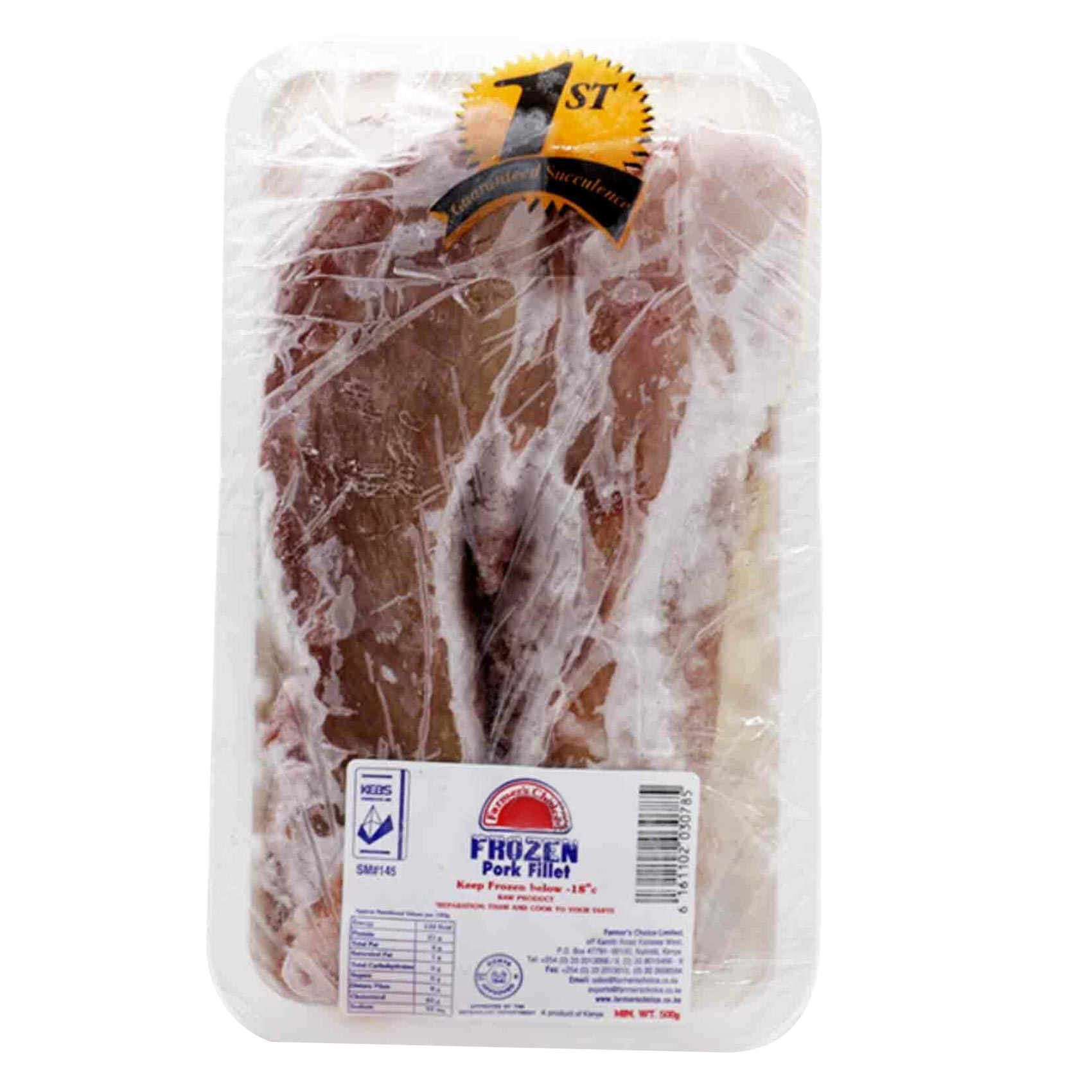 Farmers Choice Frozen Pork Fillet 500g