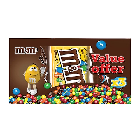 M&amp;M&#39;s Peanut Chocolate Value Offer - 45 gram - 3 Pieces