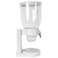 Home White Cereal Dispenser Dry Food countertop Kitchen Tools Storage Container, Dry Food Dispenser