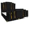 In House Paris Velvet Bed Frame - Queen - 200x150 cm - Black