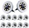 Aiwanto 12 Pack Solar Lamp Gardening Solar Light Pathway Light Garden Light Waterproof Disk Landscape Lighting for Lawn