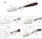Generic Metermall 5Pcs/Set Stainless Iron Oil Painting Scraper Supplies Oil Painting Shovel Palette Knife