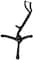 Mike Music Alto Tenor Saxophone Stand Display Instrument Accessories Metal Material Triangle Base Design Folding Portable Adjustable (S1)