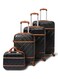 PK 4 Piece Hardside Luggage Travel Trolley Bag Set, Black