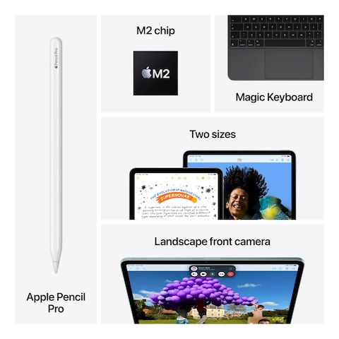 Apple iPad Air 11 Tablet, 128GB, Blue, 8GB RAM, 11-Inch, 12 MP Camera, Liquid Retina Display, Wi-Fi and 5G