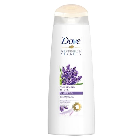Dove Thickening Ritual Nourishing Shampoo, Lavender Oil &amp; Rosemary Extracts - 400 ml