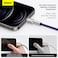 Baseus USB to Lightning-Fast Charging Data Transfer Cable Cafule Series Braided Nylon 2.4A 1m Purple