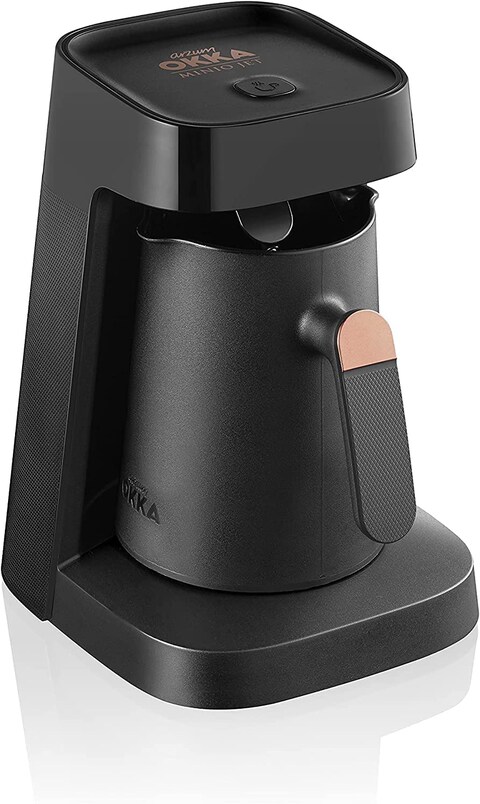 Arzum Okka OK0017 Jet Automatic Turkish Coffee Machine, 400W, Black/Copper - 1 Year Warranty