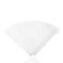 50-Piece Coffee Filter Paper Set White 130millimeter