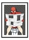Spoil Your Wall Spiderman Bathroom Poster With Frame Multicolour 30 x 40cm