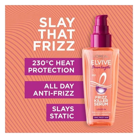 L&#39;Oreal Paris Elvive Dream Lengths Frizz Killer Leave In Hair Serum 100ml