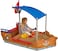 Kidkraft 128 Pirate Sandboat Wooden Outdoor Garden Sandbox For Children Kids
