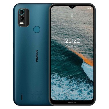 نوكيا C21 Plus - موبايل 6.52 بوصة 64 جيجابايت/3 جيجابايت ثنائي الشريحة بشبكة الجيل الرابع - سماوي غامق