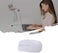 Generic Wireless Mouse Computer Portable Mobile Optical Mice Mute Rechargeable Mouse Receiver For Notebook, Pc, Laptop, White