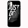 Theodor - Apple iPhone 12 Mini 5.4 inch Case Just Do It Black Background Flexible Silicone Cover