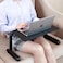 Laptop table notebook desk with rolling wheels portable study stand for living room adjustable table with keyboard tray for home office