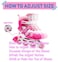 EASY FUTURE Inline Skates Adjustable Size Roller Skates with Flashing Wheels for Outdoor Indoor Children Skate Shoes Including Full Protective Gear Set Pink Large (39-42)