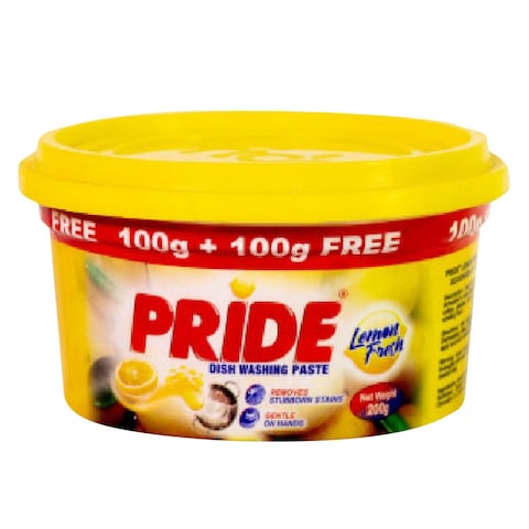 Pride Dish Washing Paste Lemon 400G