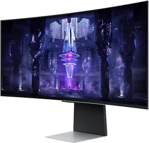 Samsung 34&quot; Odyssey OLED G8 Gaming Monitor With Smart TV Experience, 0.03ms Response Time &amp; 175Hz Refresh Rate, AMD FreeSync Premium Pro, IoT Hub &amp; Voice Assistants, LS34BG850SMXUE