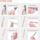 18 Pcs Pedicure Care Tools, Manicure Set for Thick Nails Toenail Care Clipping with Travel Case for Men Women Families(Rose Gold)