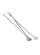 ROYALFORD 8-Piece BBQ Skewer Set Silver 40 x 0.4centimeter
