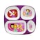 DINEWELL KIDS RECTANGLE PLATE FAIRY PRINCESS, DWC2126FAP, 10.3''X9.5''