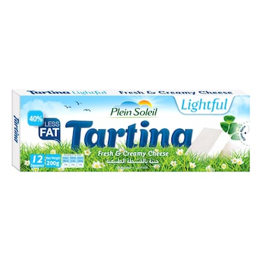 Plein Soleil Tartina Lightful Fresh And Creamy Cheese 12 Squares 200g