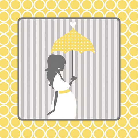 Mod Baby Shower Lunch Napkins 3-Ply