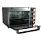 AFRA Electric Oven Toaster, 30L, 1500w Convection Rotisserie &amp; Oven Lamp, 4 Knobs Tray, Rack, Handle, 7-Functions Control, Adjustable Thermostat 70 To 250C, AF-3015OTBK, 2-Year Warranty