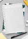Lowha Spiral Notebook With 60 Sheets And Hard Paper Covers With Apples Seamless Design, For Jotting Notes And Reminders, For Work, University, School