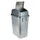 Lion Star Quadra Waste Bin With Swing Lid Grey 20L