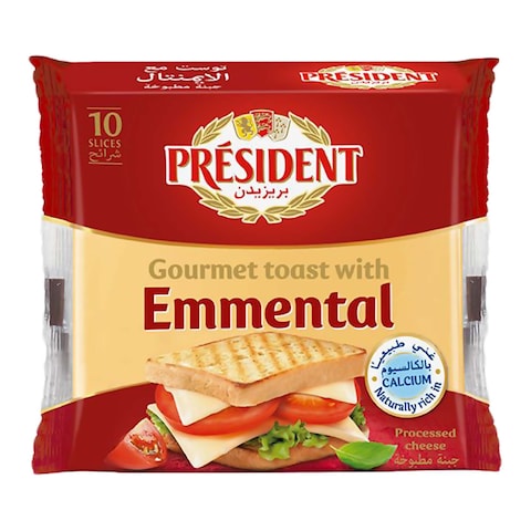 President Gourmet Toast With Emmental Cheese 200g