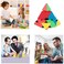 Pyraminx Speed Cube Triangle Magic Cube Pyramid Stickerless Cube Puzzle Cube for Beginners Kids