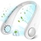 Portable Neck Fan For Travel &amp; Personal Cooling, Hands-Free Bladeless Design, USB Rechargeable, Long Lifespan, Adjustable Speeds White