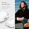 Spigen Ultra Hybrid designed for Airpods 3rd Generation Case with Keychain, Protective Clear Case for Airpods 3 case cover (2021) - Jet White