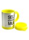 Generic Self Stirring Mug Yellow/Silver