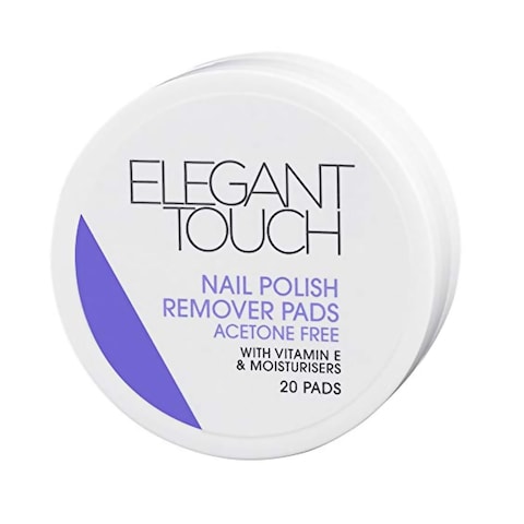 Buy Elegant Touch Nail Polish Remover White 20 Pads in UAE