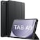 Case For Samsung Galaxy Tab A9 8.7 Inch, Slim Translucent Back Tri-Fold Stand Protective Tablet Cover, Support S Pen Charging, Auto Wake/Sleep (Black)