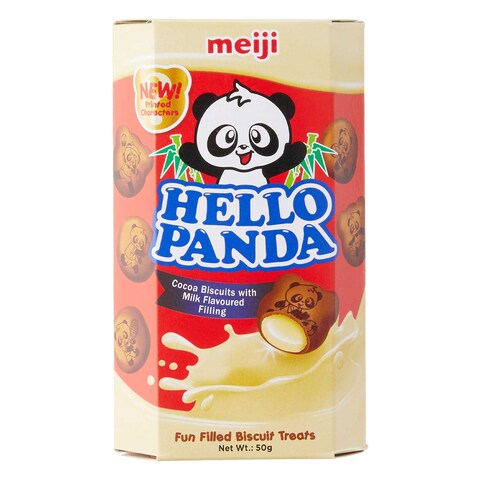 Buy MEIJI HELLO PANDA BISCUIT MILK 50G in Kuwait