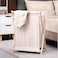 Cozy Nest 97L Wooden Laundry Basket for Dirty Clothes.Portable X Frame Freestanding Toilet Sorter Cart Organizer for Toys and Bathroom Towels Blankets (Beige)
