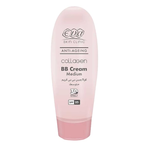 Eva Skin Clinic Anti-Ageing Collagen BB Cream and SPF 25 and Medium - 50 Ml