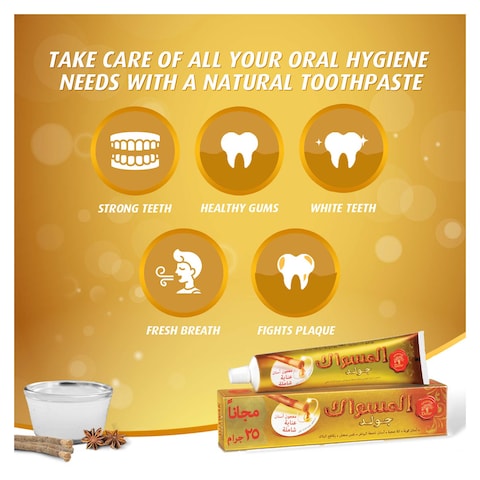 Dabur Miswak Gold Fresh Toothpaste for Strong Teeth - 170 gram