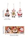 Wooden Christmas Ornaments for Window Hanging - 9 Pendants