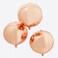 22" Rose Gold Orb Balloons