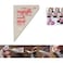 ECVV 100Pcs Disposable Cream Pastry Bags Cake Icing Piping Baking Bags Desserts Decoration Tools 12.2 X 8.2 Inches (31 X 21Cm)