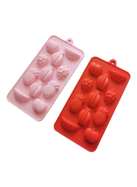 Silicone Forms Silicone Mold Gummy fruit candy Shape Mould Jelly Cake Candy Trays Rubber Chocolate Maker ( 2 Set )