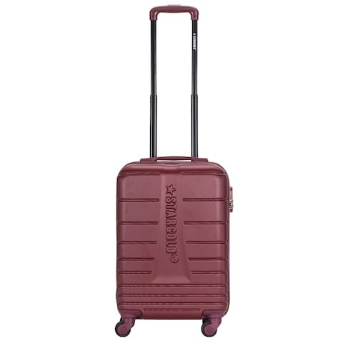 Single Hardside Spinner ABS Trolley Luggage With Number Lock 20 Inches