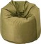 Luxe Decora Soft Suede Velvet Bean Bag With Filling (Medium, Beige)