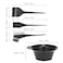 Carevas-2 Sets Hair Coloring Tools Kit Dyeing Bowl Brush Double-sided Coloring Comb Hairdressing Dyeing Tool