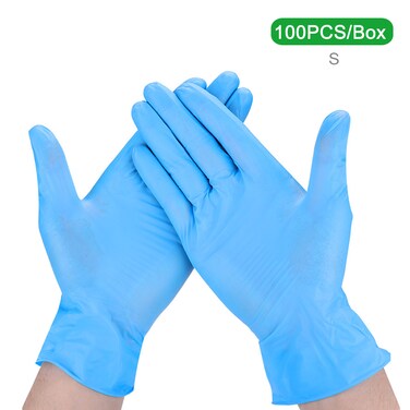 Generic-S Disposable Nitrile Gloves Powder Free Latex Free Gloves Protective Glove for Home Cleaning Restaurant Kitchen Catering Laboratory Use 100PCS/Box